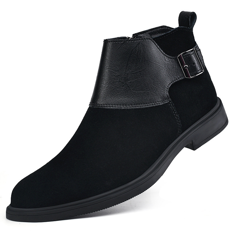 Grant Buckle Suede Boots