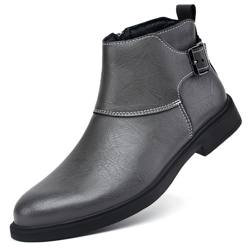Grant Buckle Suede Boots