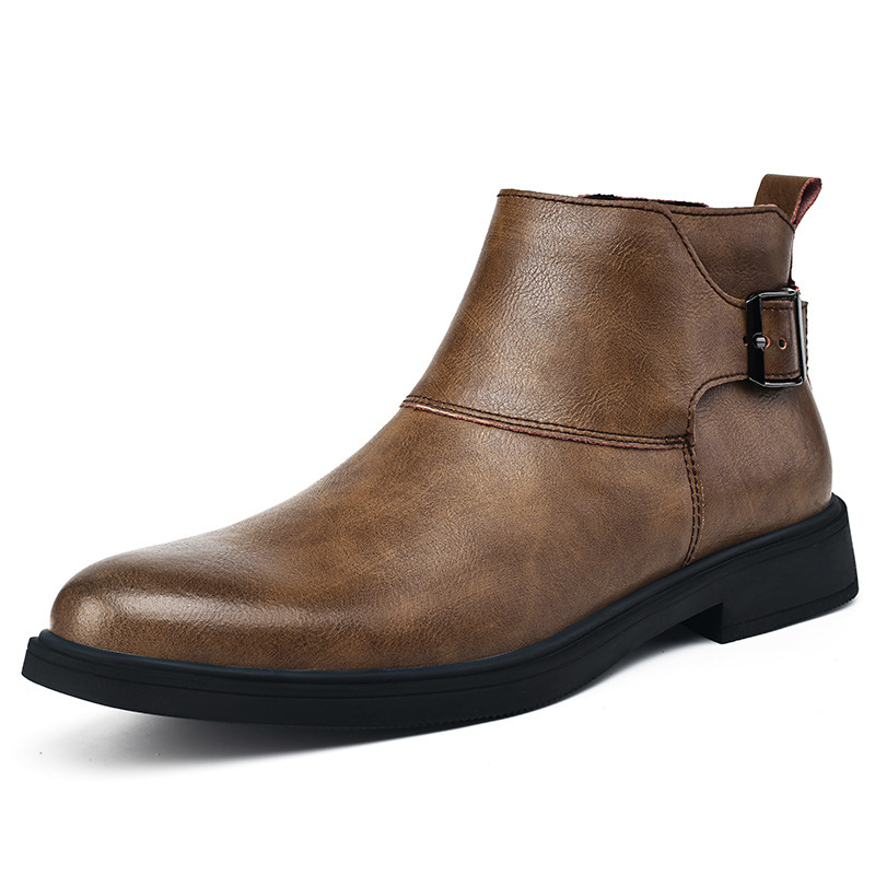 Grant Buckle Suede Boots