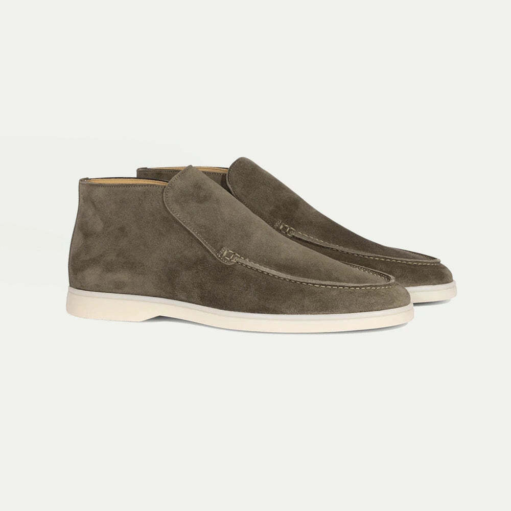 Velour Genuine Leather Loafers