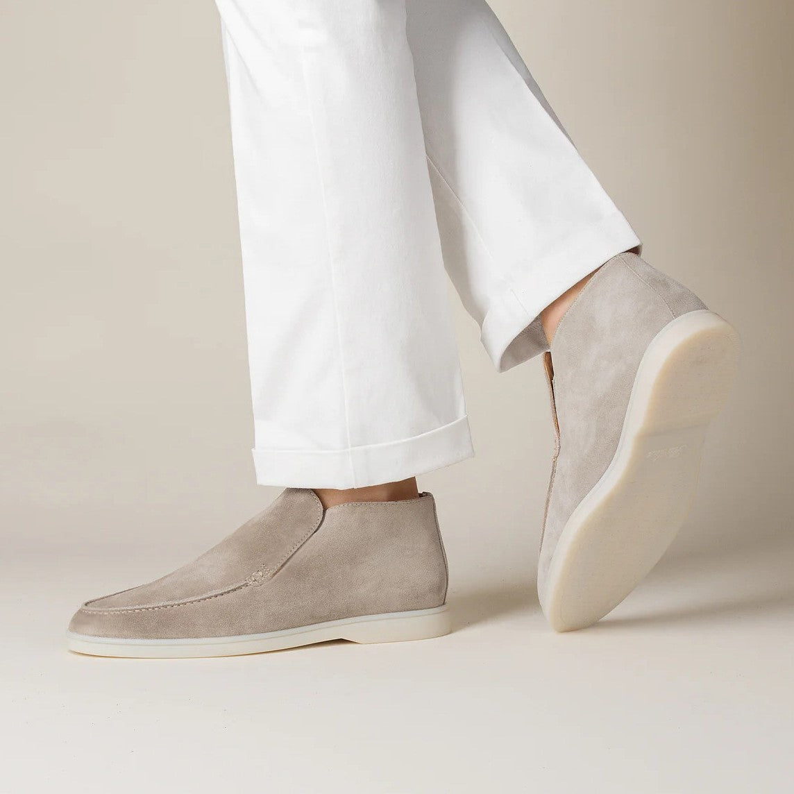 Velour Genuine Leather Loafers