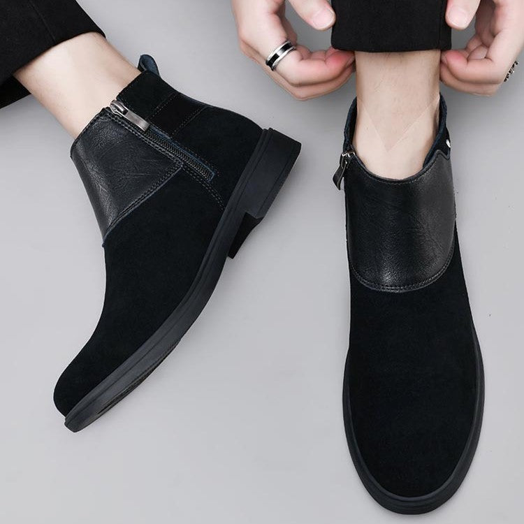 Grant Buckle Suede Boots