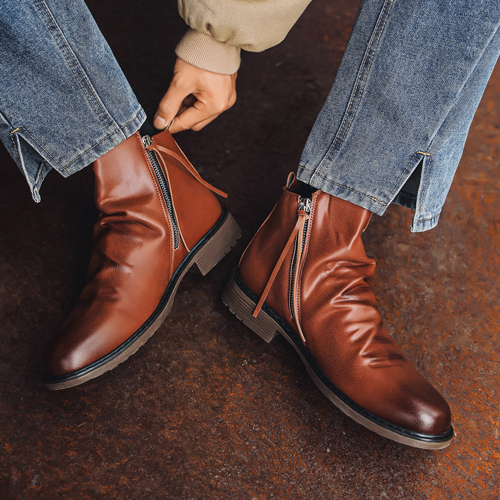 Maverick Genuine Leather Ankle Boots