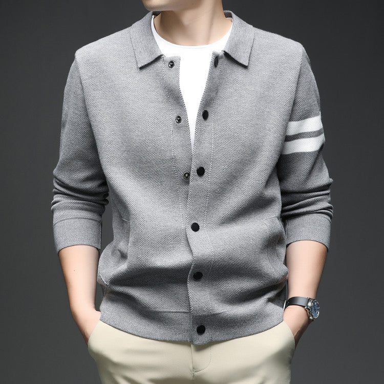 Riviera Knitted Wool Cardigan