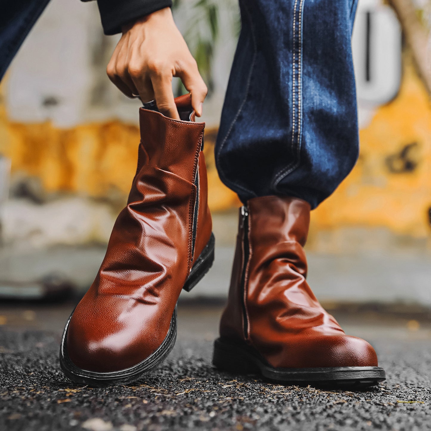 Maverick Genuine Leather Ankle Boots