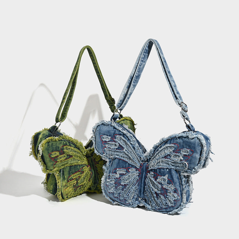 Daydream Butterfly Denim Bag