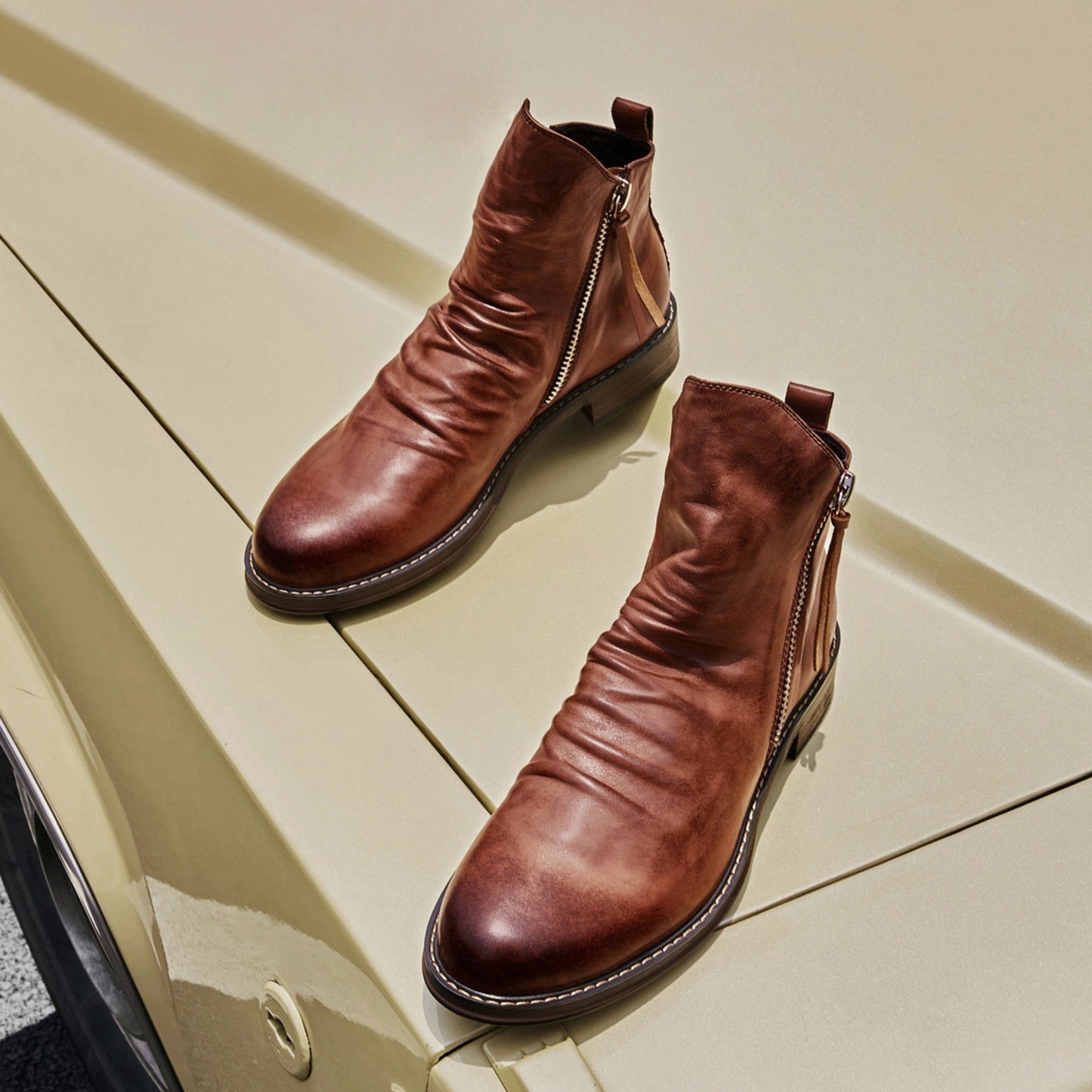 Maverick Genuine Leather Ankle Boots