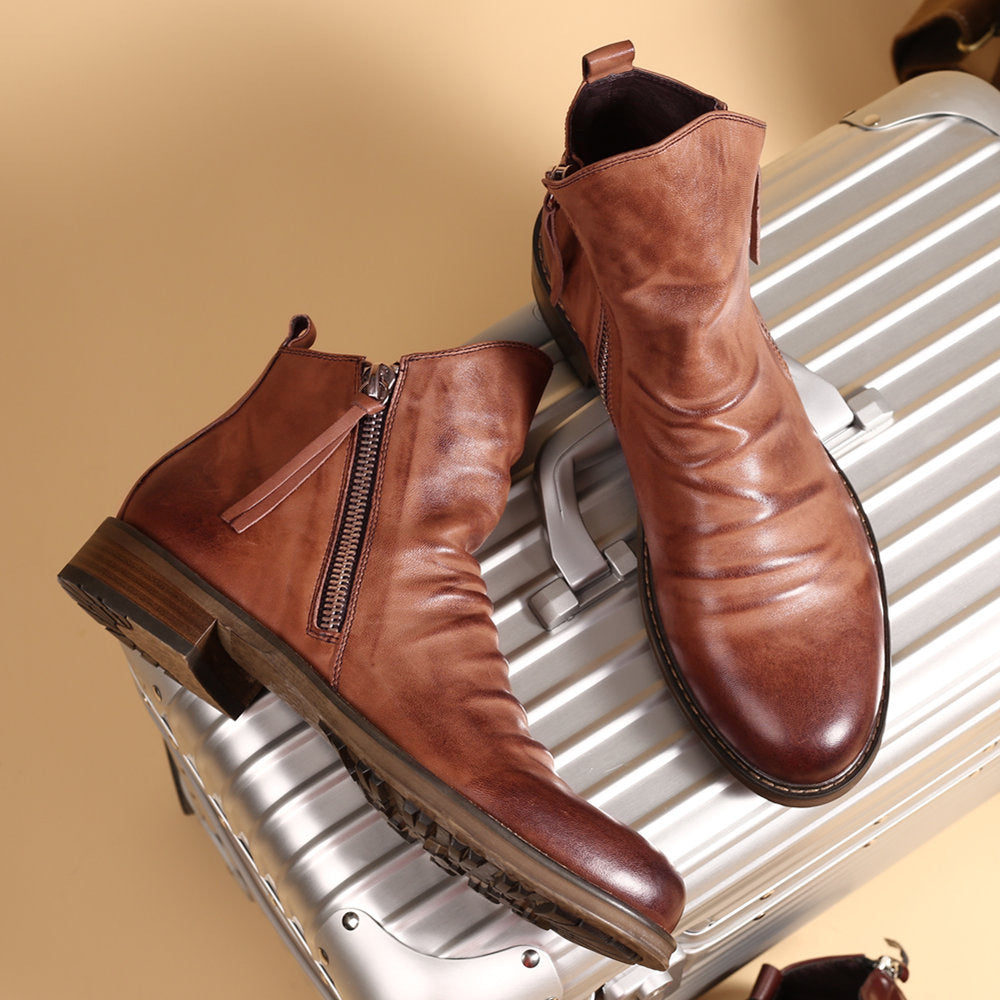 Maverick Genuine Leather Ankle Boots