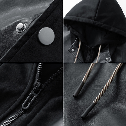 Maverick Hooded Leather Jacket