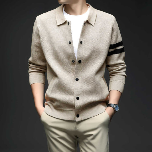 Riviera Knitted Wool Cardigan