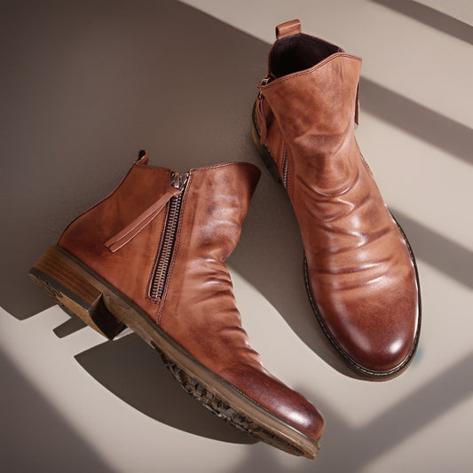 Maverick Genuine Leather Ankle Boots