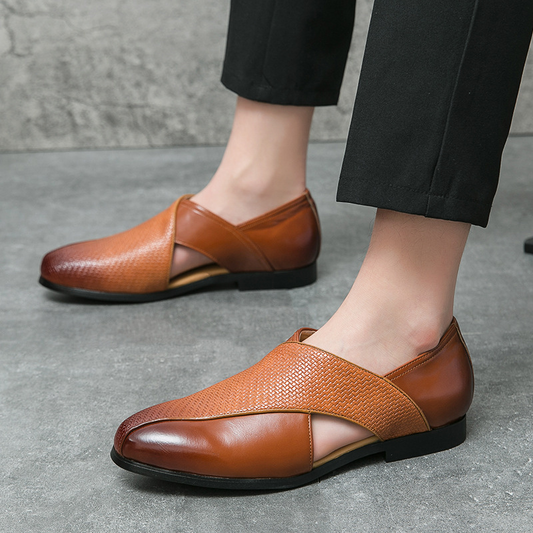 Lancaster Genuine Leather Slip-Ons